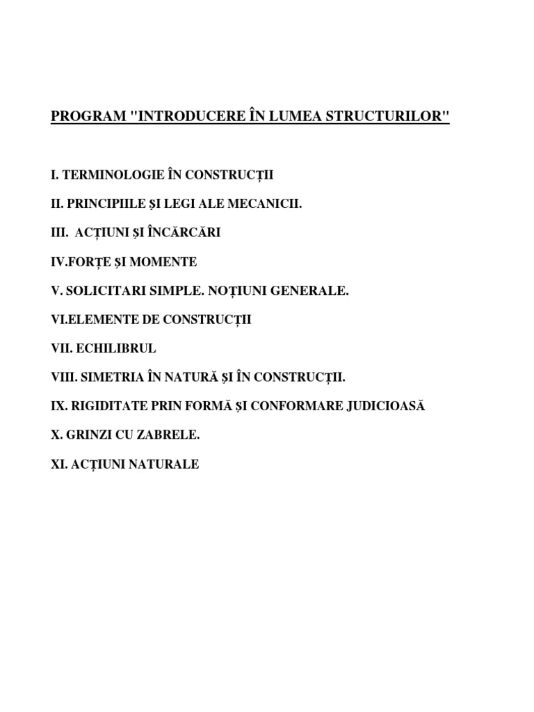 Introduce Re in Lumea Structurilor | PDF