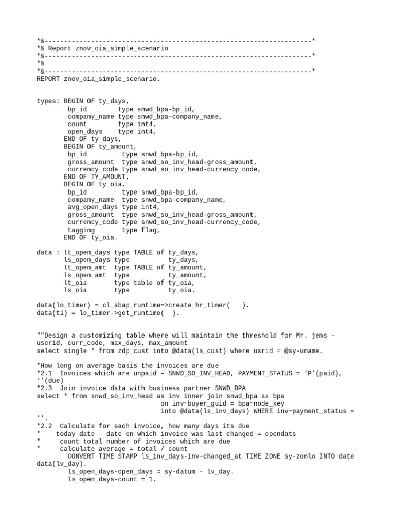 Invoice Due Analysis Report | PDF | Computing | Computer Programming