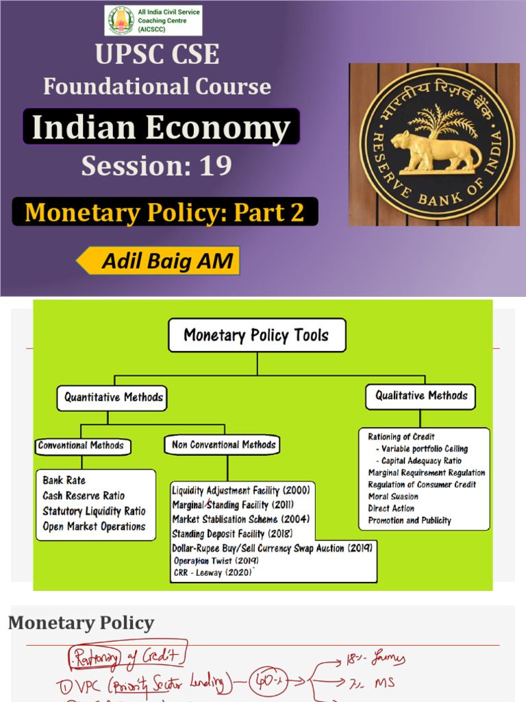 RBI Monetary Policy Framework Overview | PDF | Monetary Policy ...