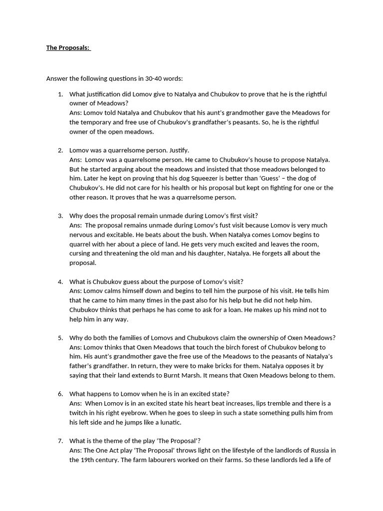 Justifying Lomov's Quarrelsome Nature | PDF