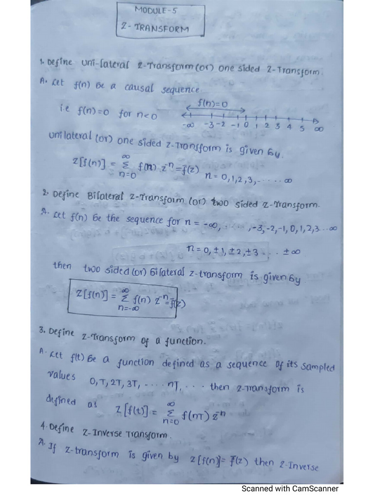 Module 5 Z Transform | PDF