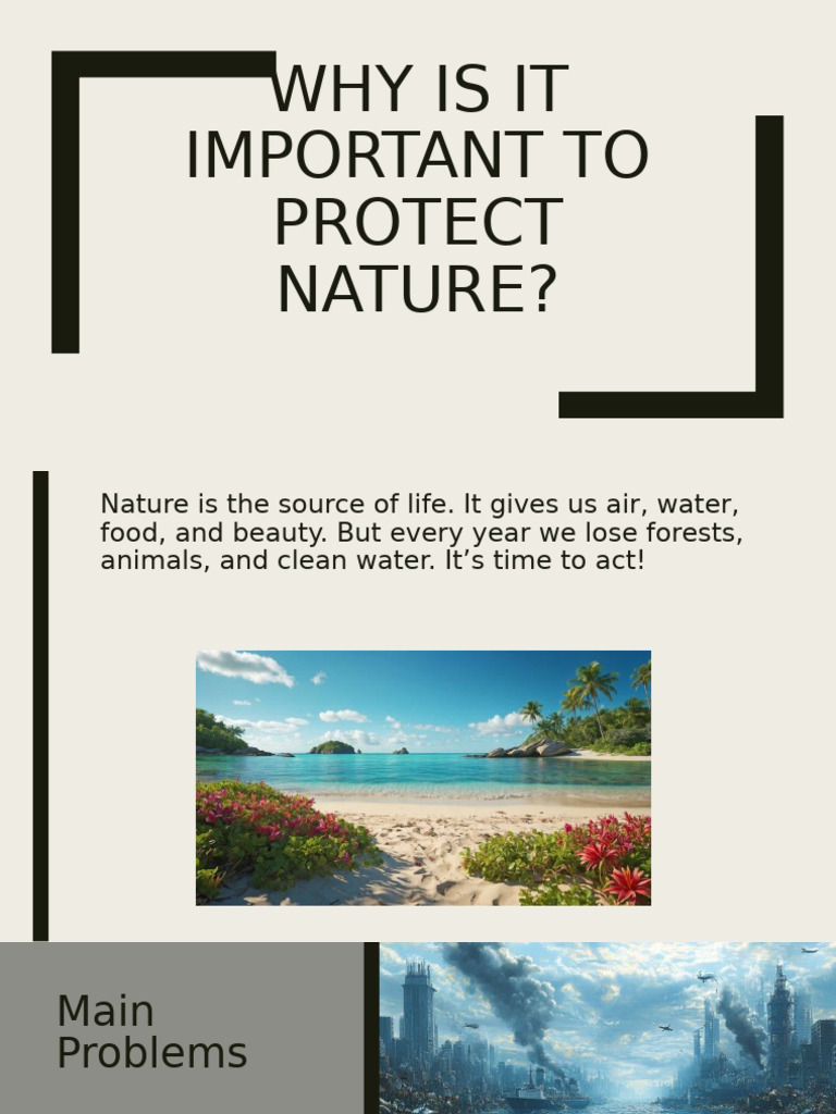 Importance of Protecting Nature | PDF