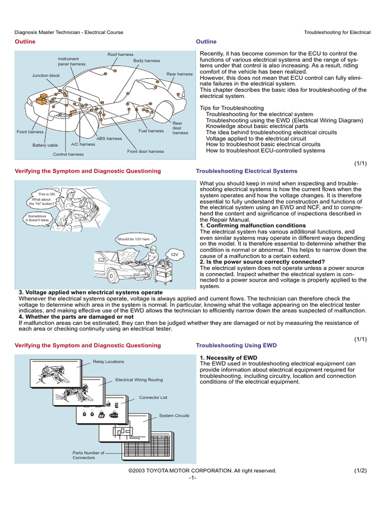 Electrical System Troubleshooting Guide | PDF | Relay | Fuse (Electrical)