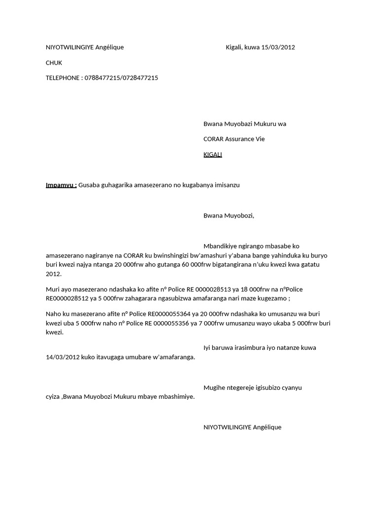 Demande de modification d'assurance CORAR | PDF | Échecs