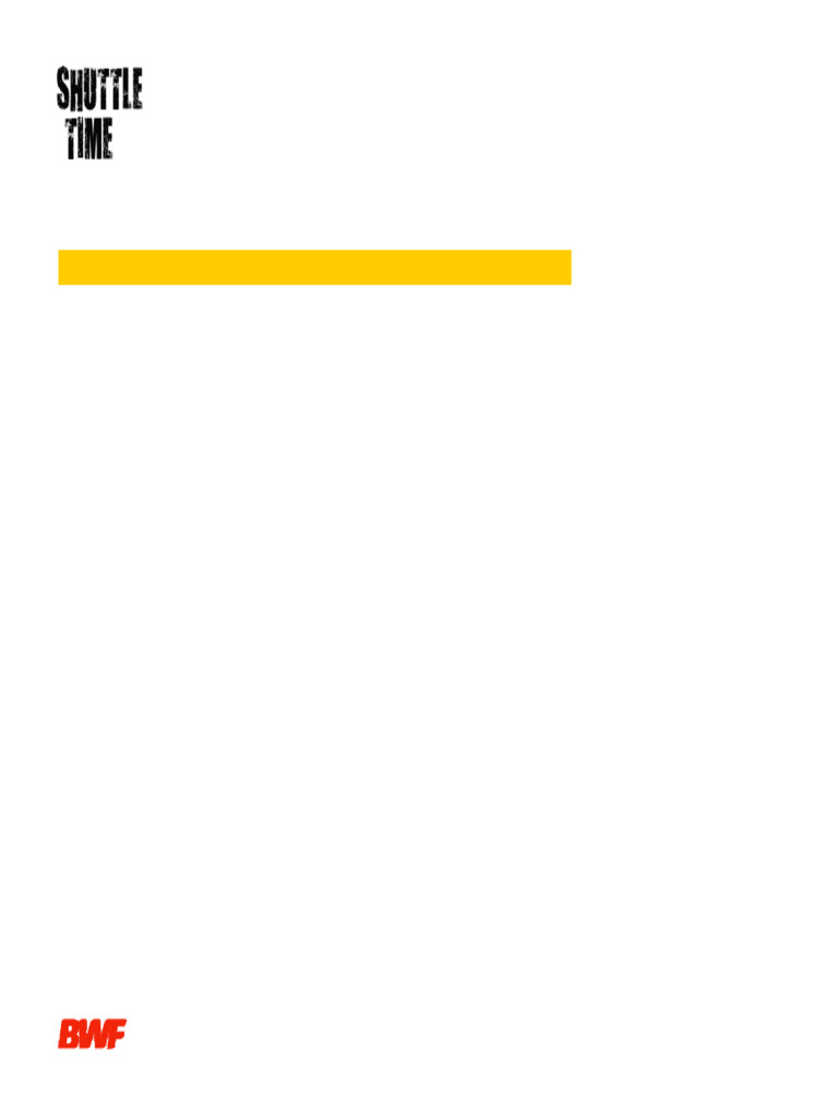 BWF Shuttle Time Video Clip Directory | PDF | Ball Games