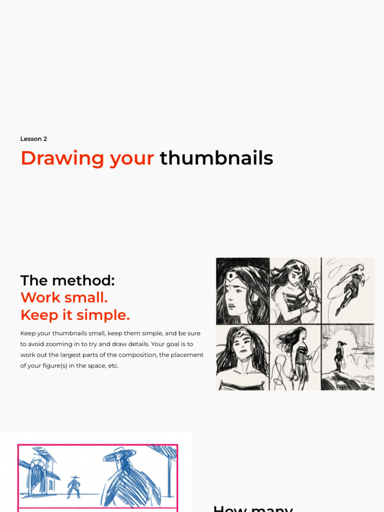 Effective Thumbnail Drawing Techniques | PDF