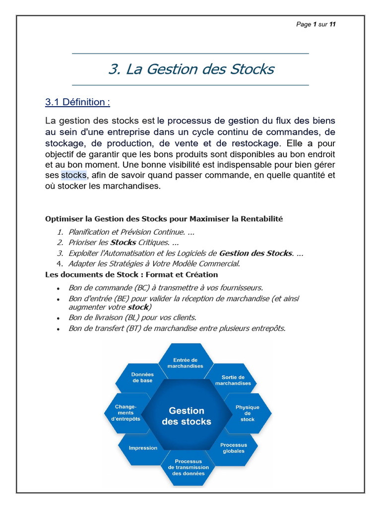 Optimiser la Gestion des Stocks Efficacement | PDF | Stock | Progiciel ...