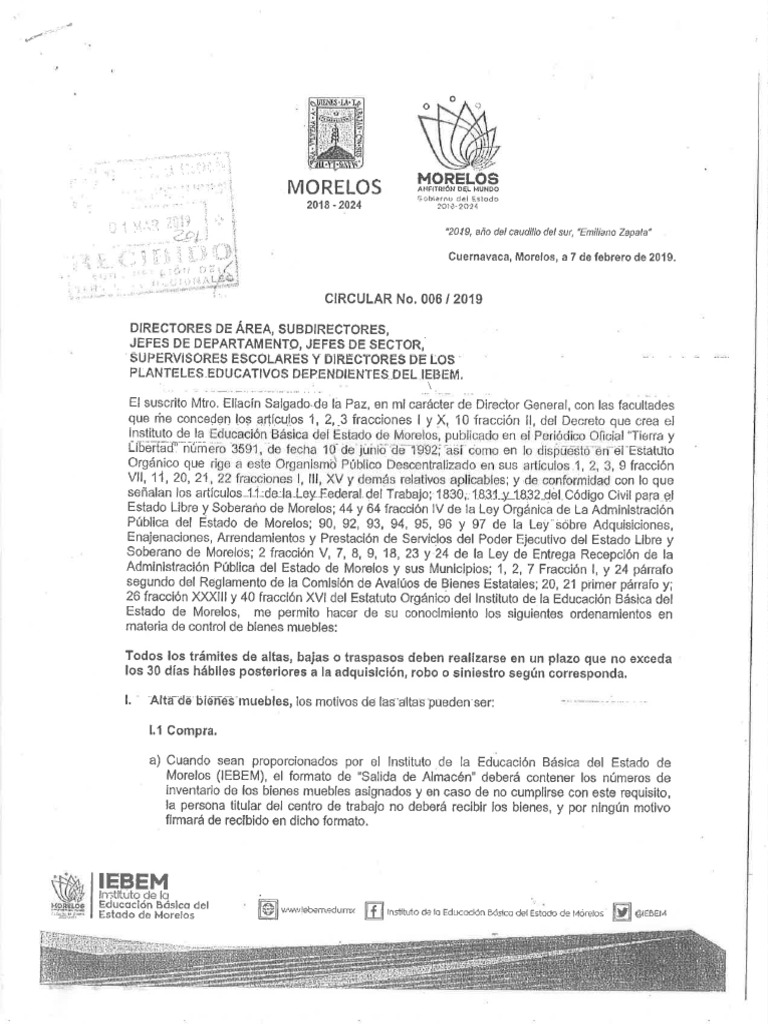 Circular No. 006-2019 | PDF
