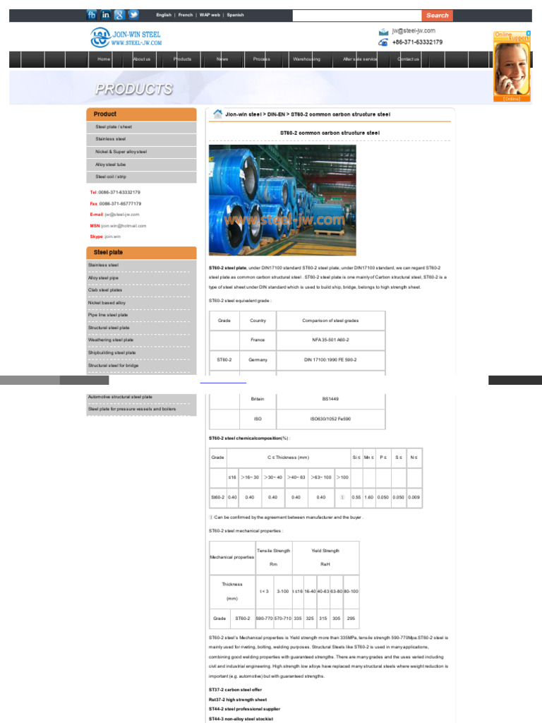 ST60-2 Steel Properties and Equivalents | PDF | Steel | Structural Steel