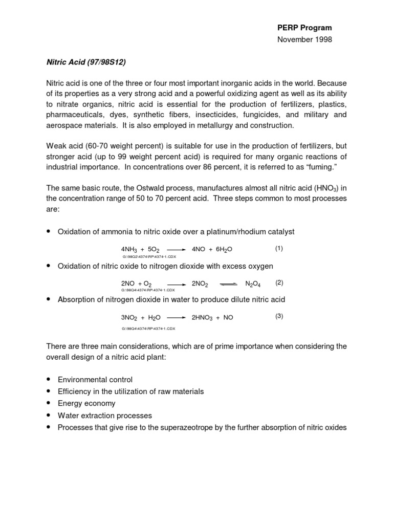 A PlatinumRhodium Catalyst Used in Nitric Acid Download Free PDF