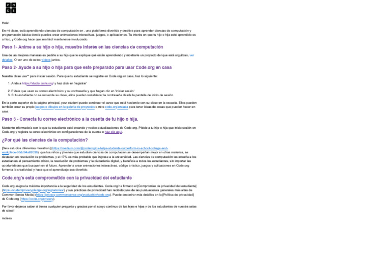 Parent Letter | PDF | Contraseña | Informática