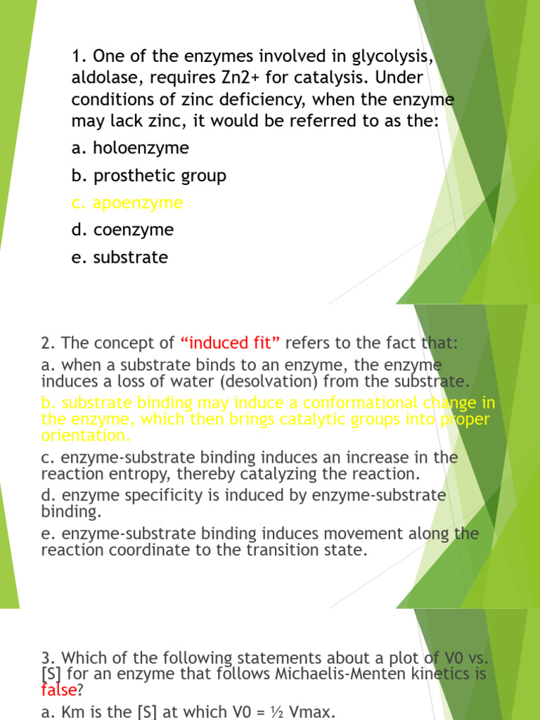 Enzyme Kinetics and Inhibition Concepts | PDF | Enzyme | Adenosine ...