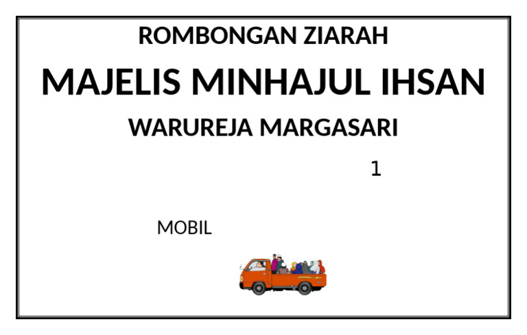 Rombongan Ziarah | PDF