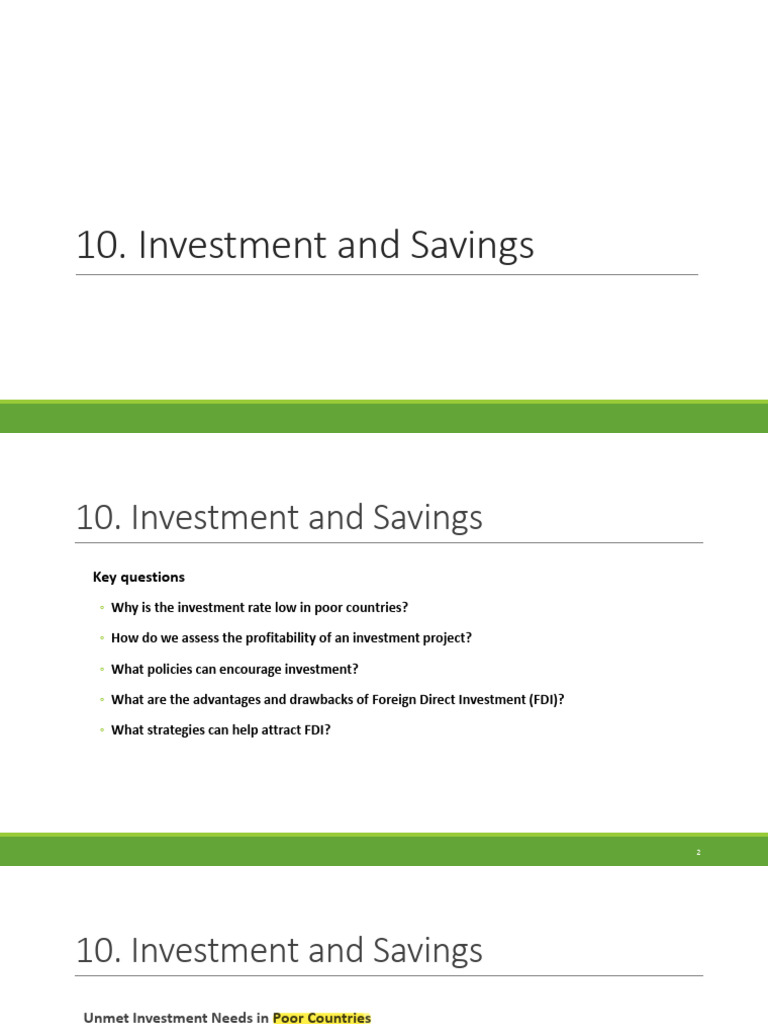 Investment Strategies in Developing Countries | PDF | Net Present Value ...