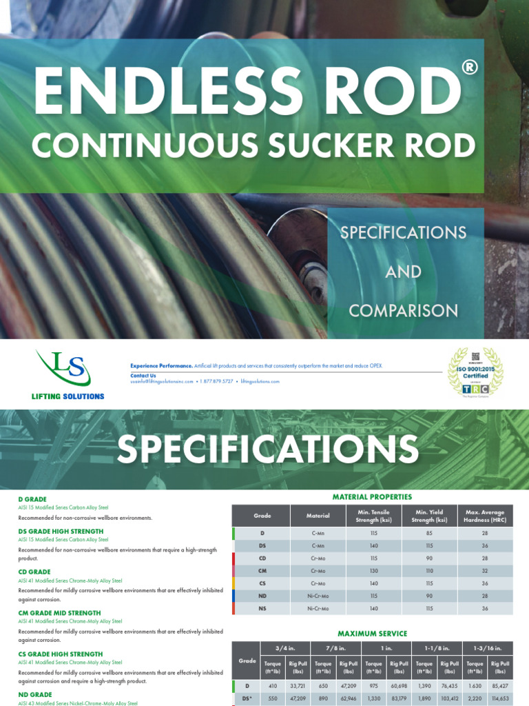 USA C LS New Layout EndlessRod Brochure | PDF | Steel | Corrosion
