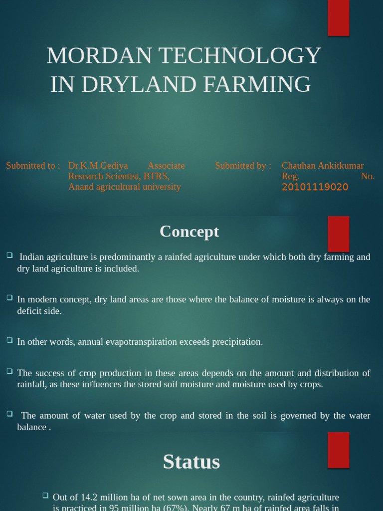 Advances in Dryland Farming Techniques | PDF | Agriculture | Soil
