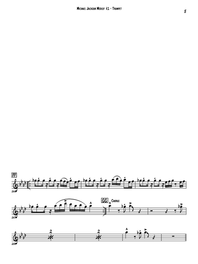 01 Mj Medley 1 Trumpet Pdf Pdf