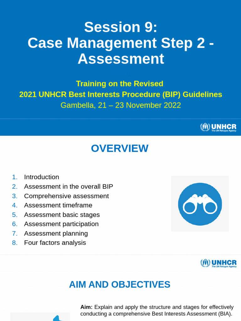 Session 9 - Case Management Step 2 - Assessment - 2022 BIP Training in ...