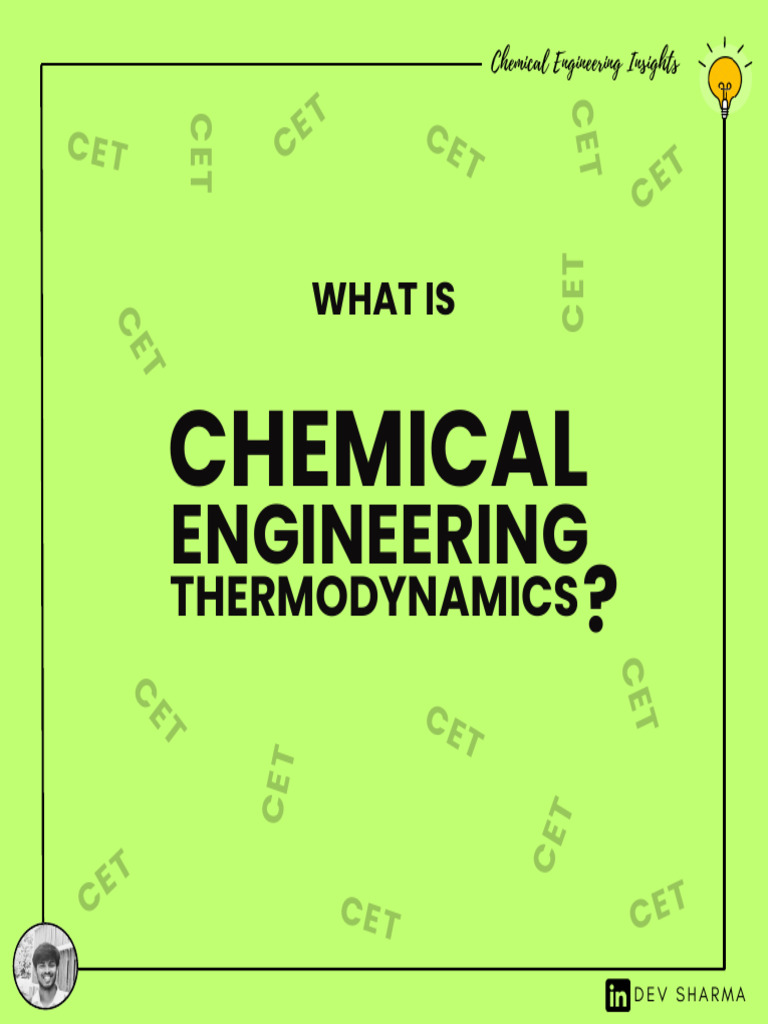 Chemical Engineering Thermodynamics Guide | PDF | Heat | Thermodynamics
