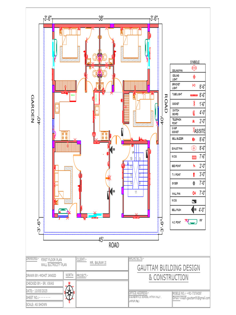 Electrical Wiring Layout Plan | PDF