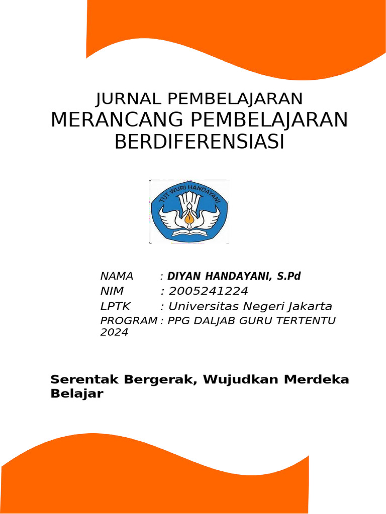 Jurnal Pembelajaran Berdiferensiasi 2024 | PDF