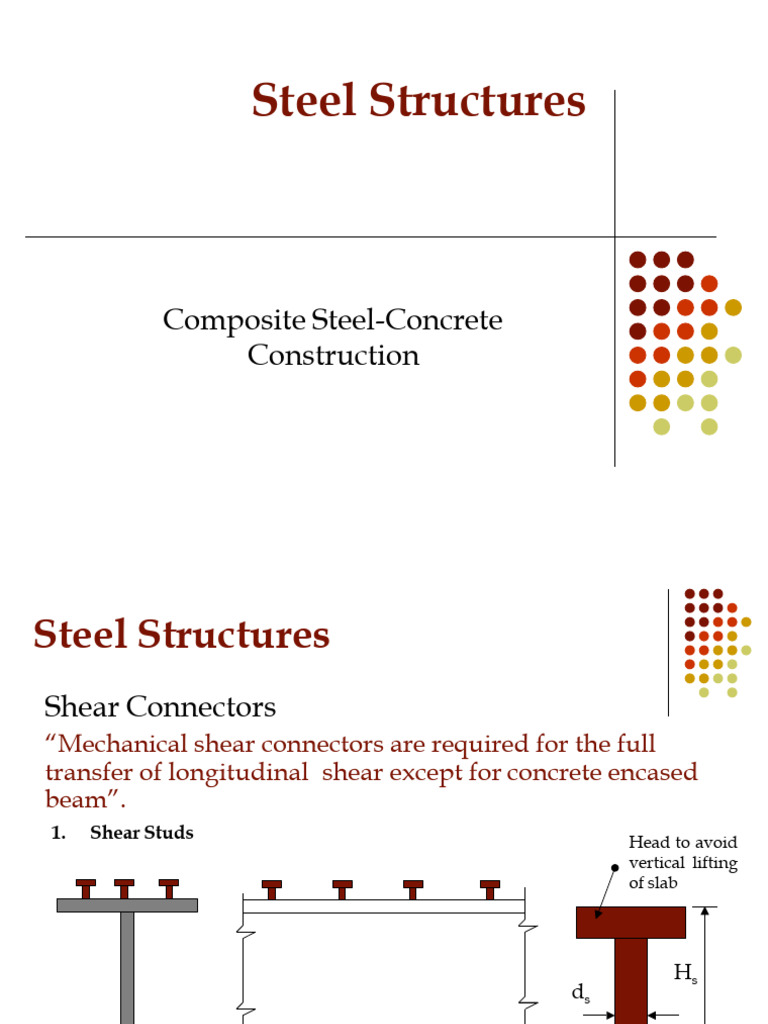 Steel Column Design and Shear Connectors | PDF | Beam (Structure ...