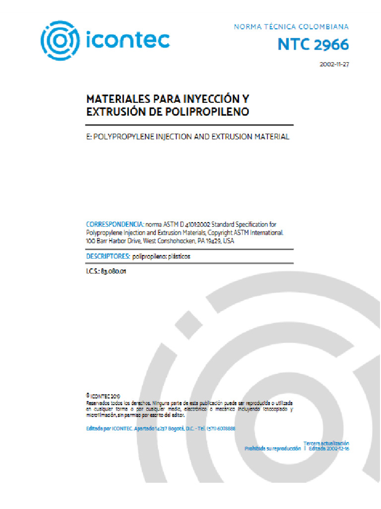 NTC 2966 - 2002 | PDF