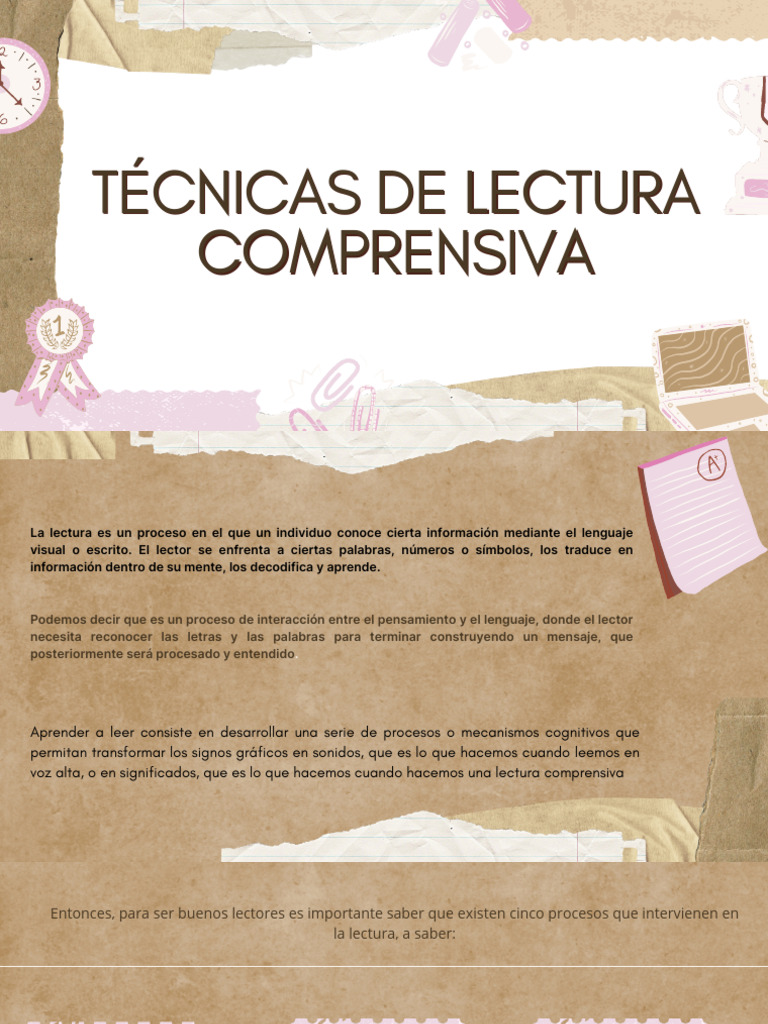 Unidad 3 Proceso de La Lectura | PDF | Comprensión lectora | Ciencia ...