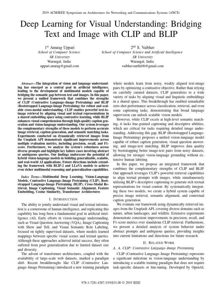 Deep Learning For Visual Understanding Bridging Text and Image With ...