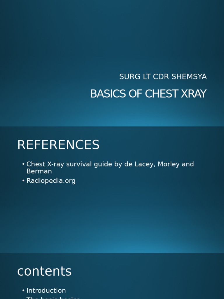 Chest X-Ray Interpretation Guide | PDF | X Ray | Thorax