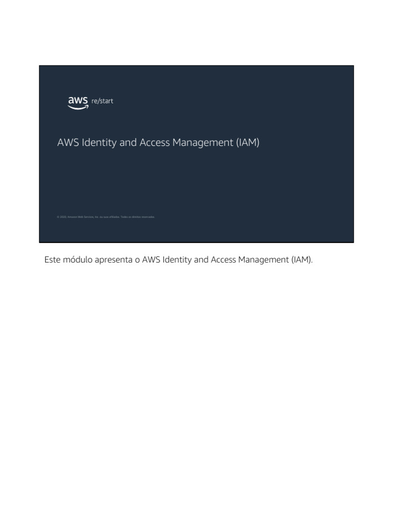 13 - AWS IdentityandAccess Management (IAM) | PDF | Autenticação ...