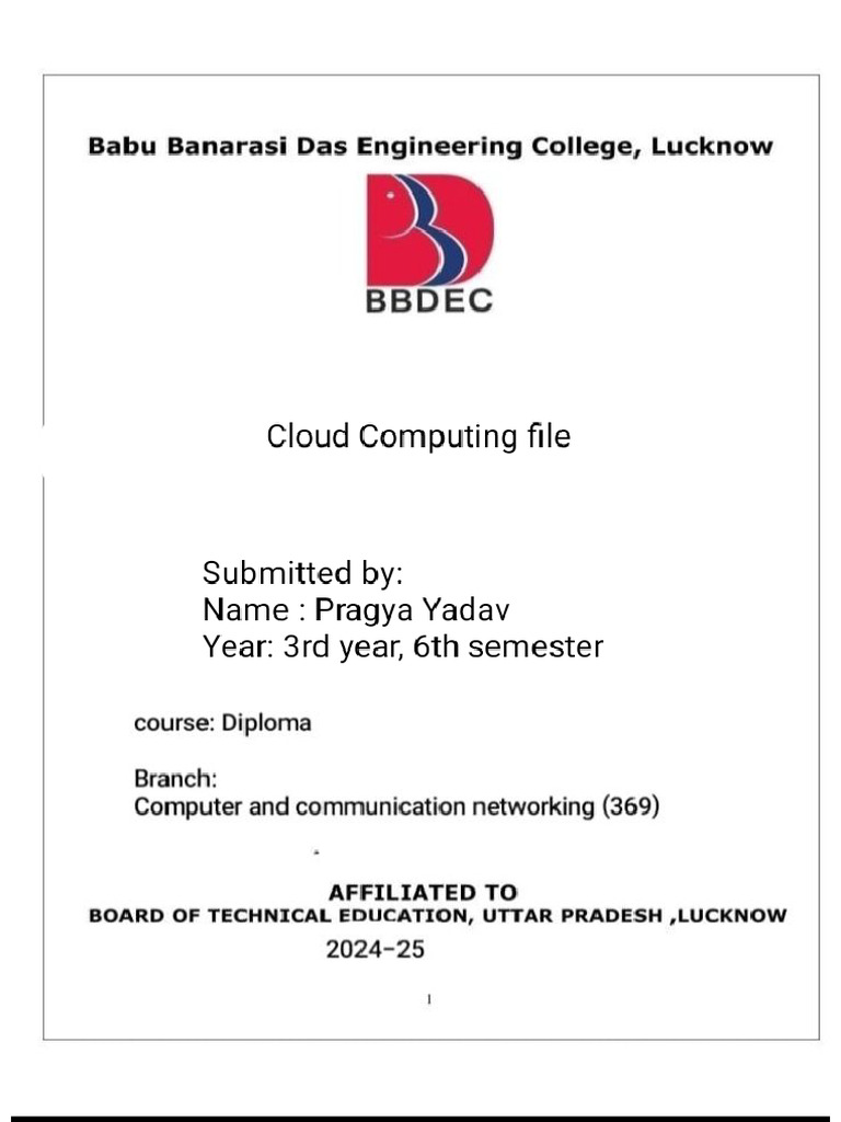 Cloud Computing Practical Guide | PDF | Cloud Computing | Virtualization