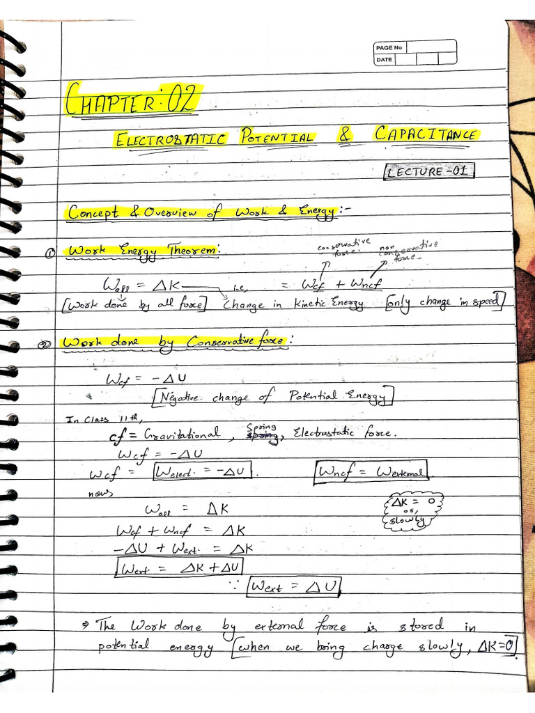 Physics Notes of Ch2 | PDF