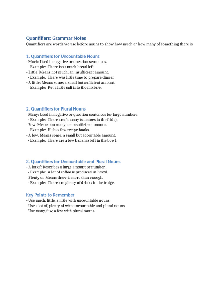 KASSOUH3 1735123478.18 Quantifiers Grammar Notes | PDF