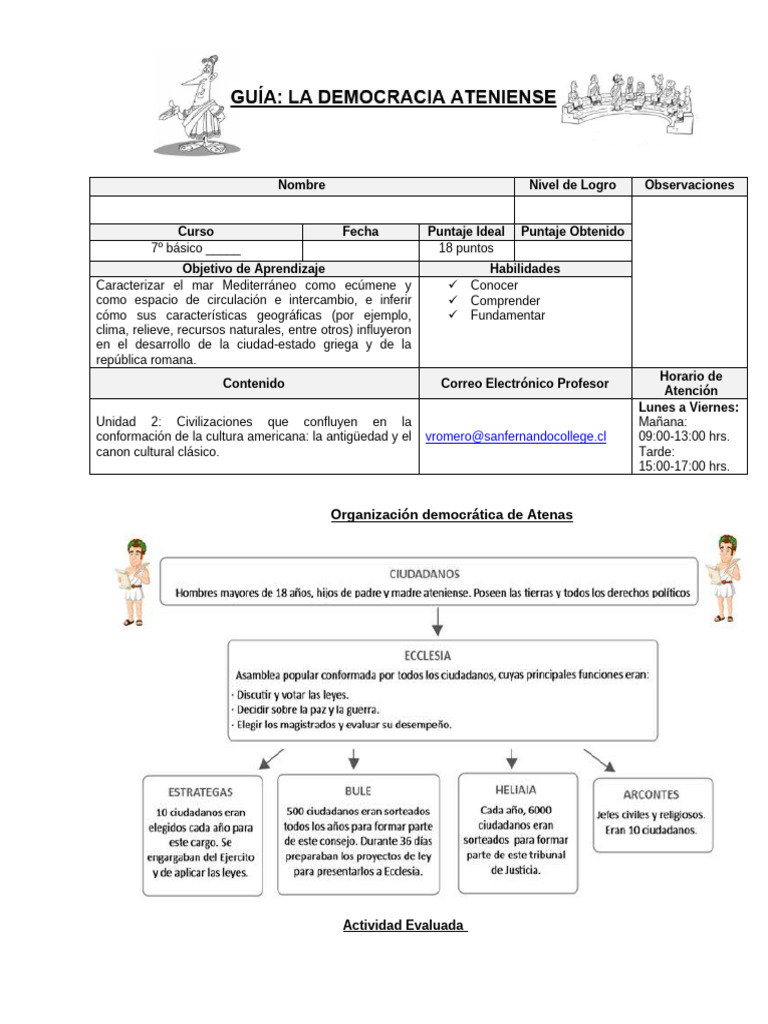 Organización democrática en Atenas | PDF | Democracia | Ideologías ...