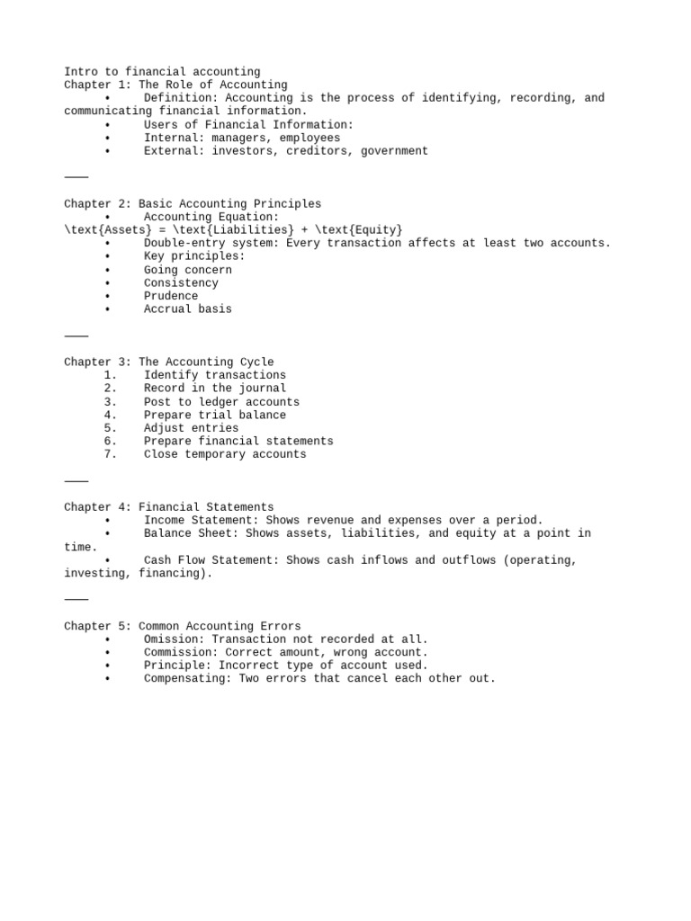 Financial Accounting Basics Explained | PDF