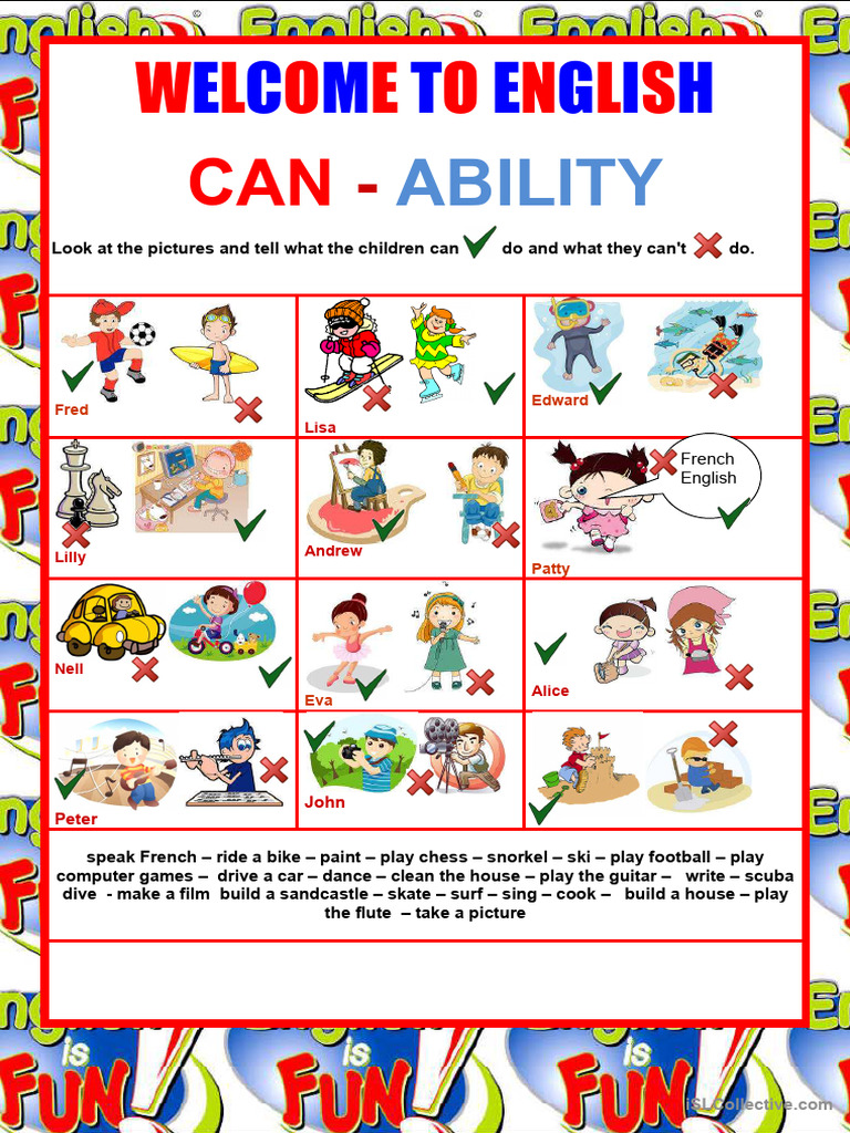 Children's Abilities in English | PDF