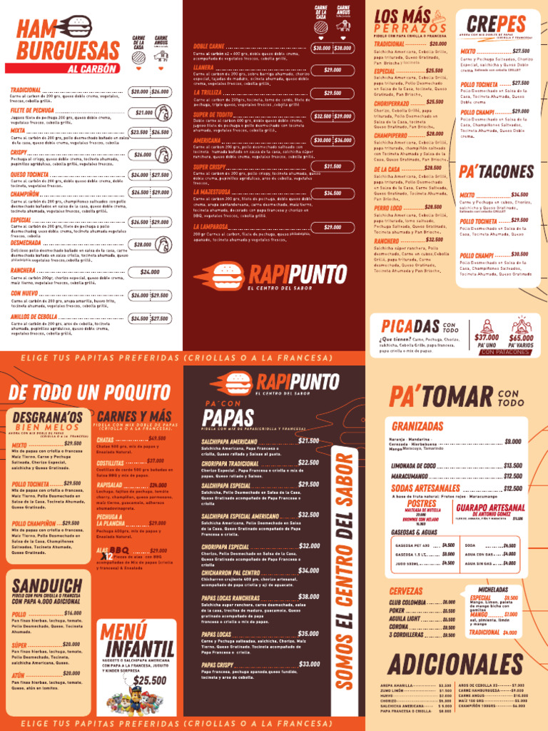 Menu Actualizado Rapi Punto-1 | PDF