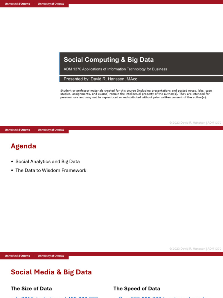 Social Computing & Big Data Insights | PDF | Data | Big Data