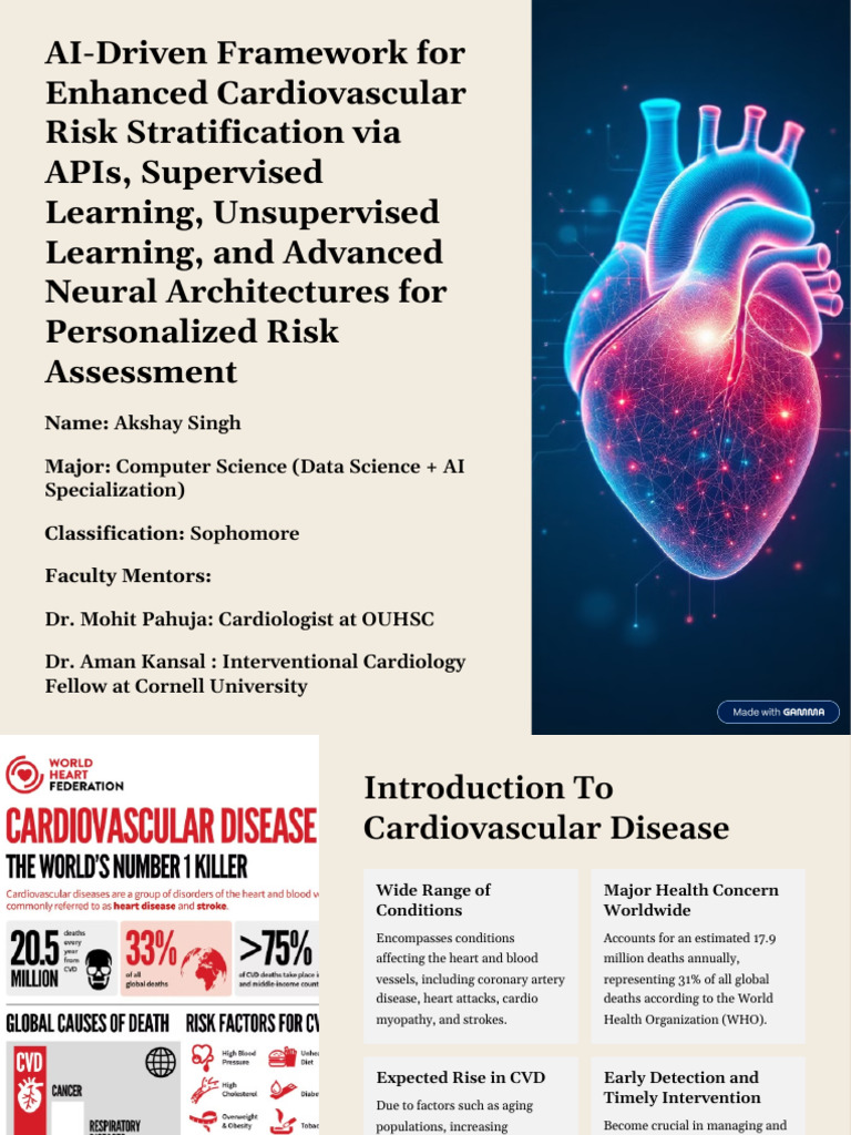 AI Driven Framework For Enhanced Cardiovascular Risk Stratification Via ...
