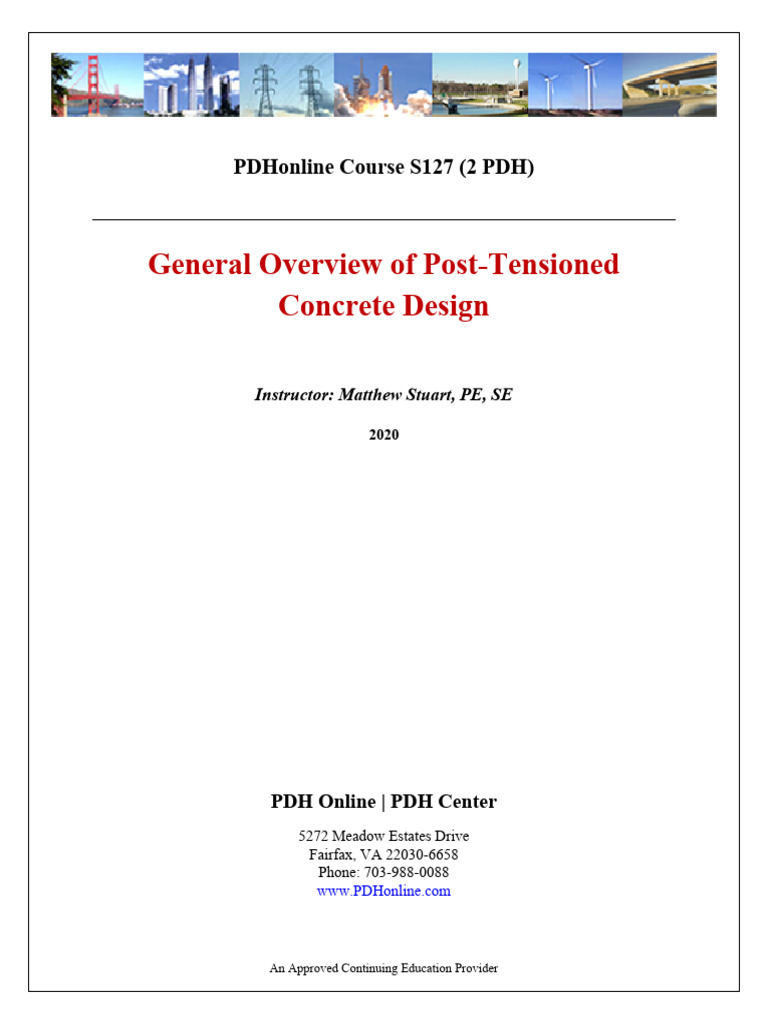 General Overview of Post Tensioned Concrete Design | PDF | Prestressed ...