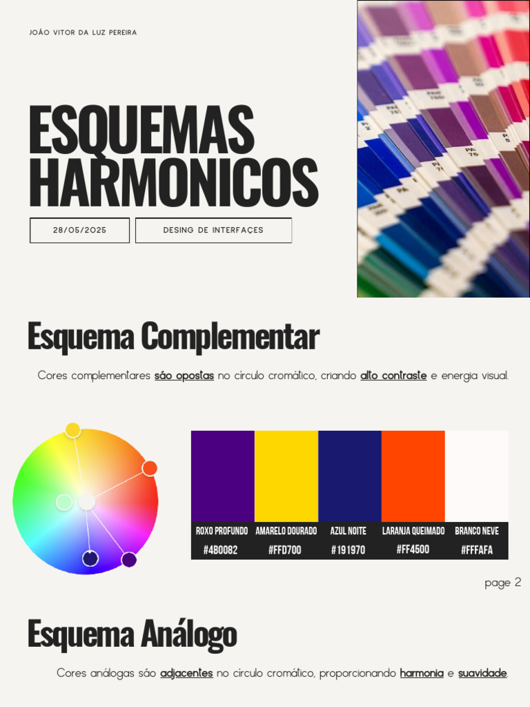 Esquemas de Cores para Design Visual | PDF