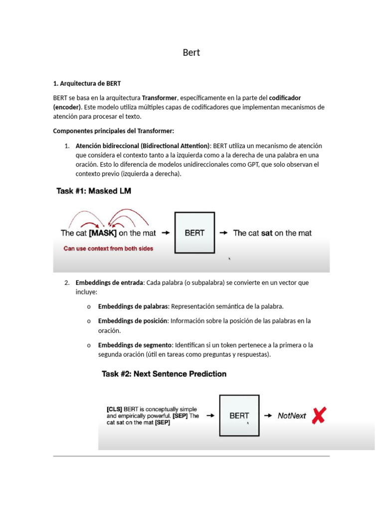 BERT | PDF | Inteligencia artificial | Inteligencia (IA) y semántica
