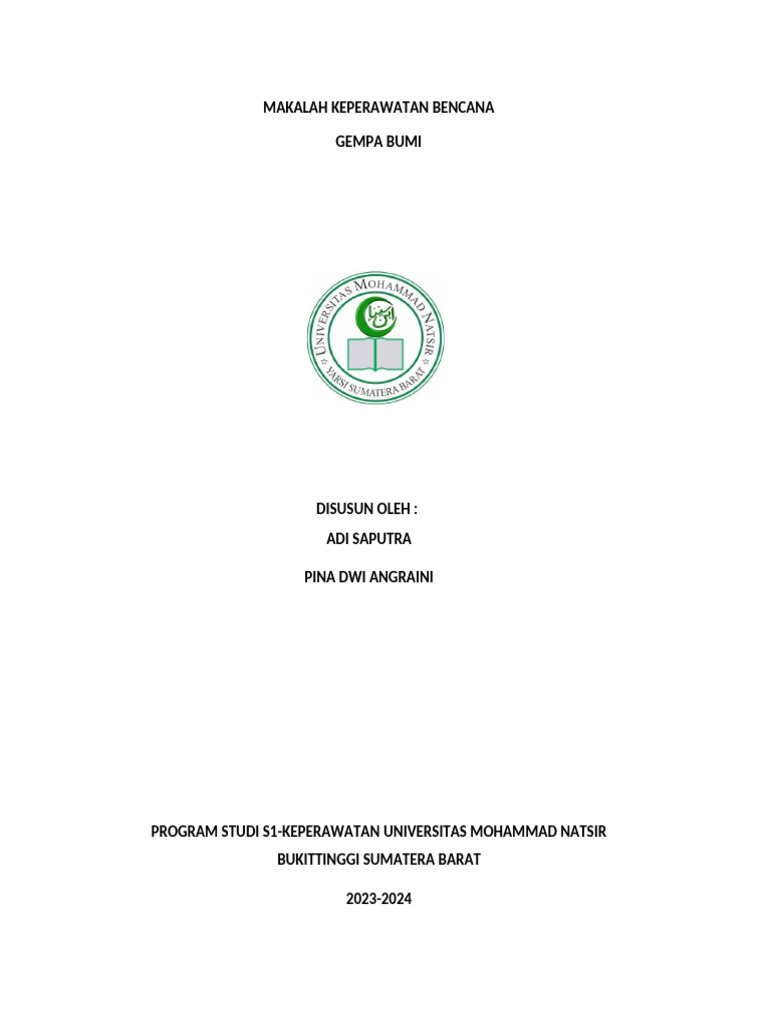 Tugas Pak Junet Gempa Bumi | PDF