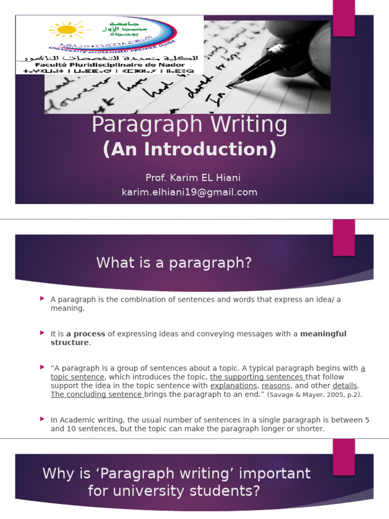Essentials of Paragraph Writing | PDF | Paragraph