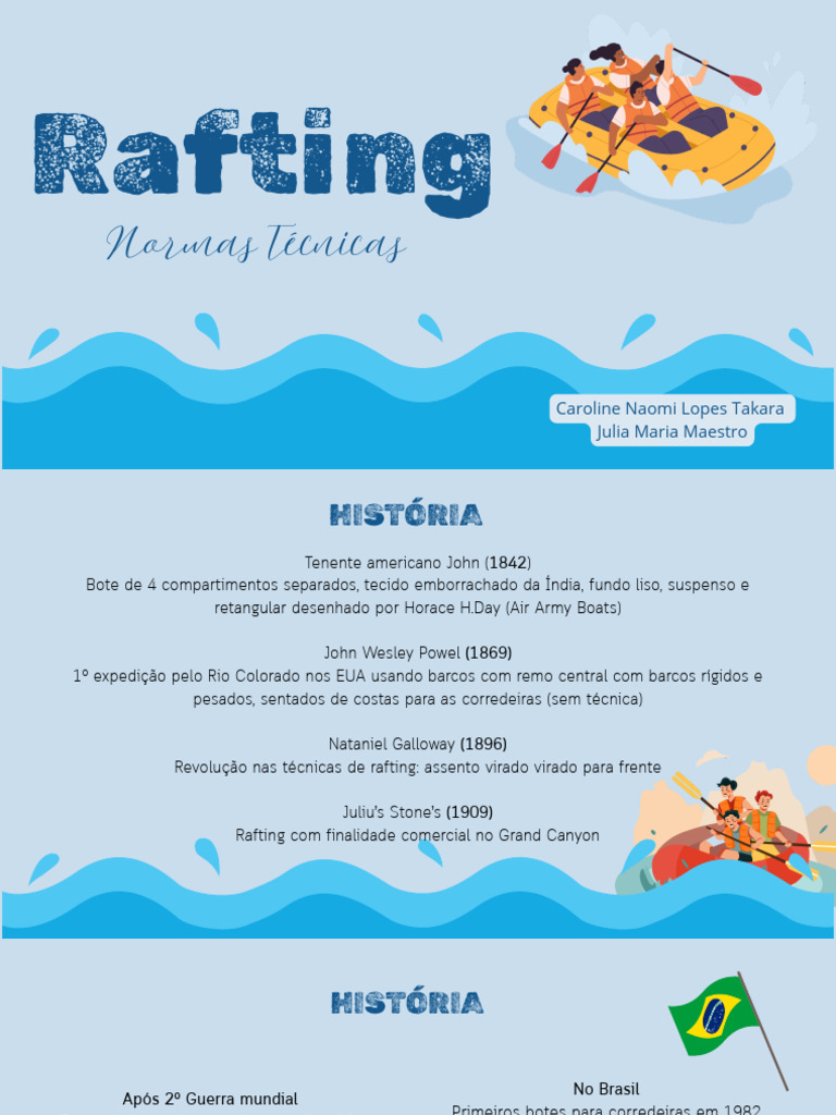 Rafting | PDF | Turismo de aventura | Comunicação