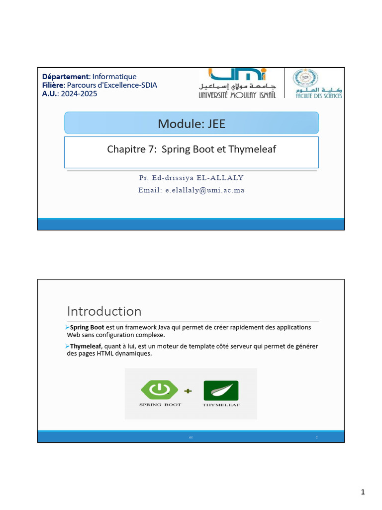 Spring Boot et Thymeleaf : Guide Complet | PDF | SQL | Logiciel