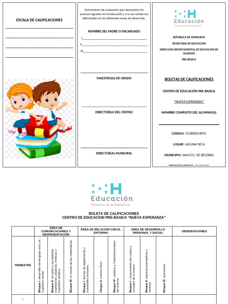 Boleta de Calificaciones Martha Ruth Zuniga | PDF | Cognición | Aprendizaje