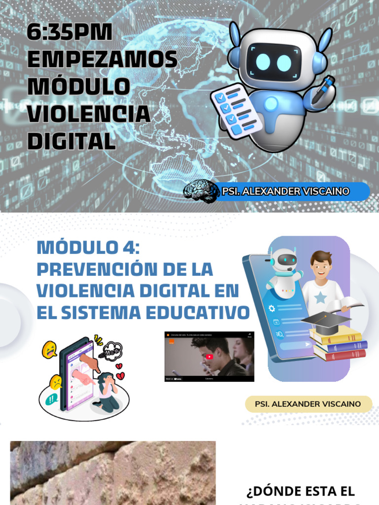 Prevención de Violencia Digital Escolar | PDF | Acoso cibernético ...