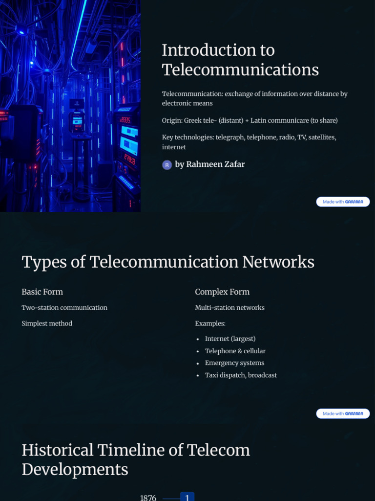 Introduction To Telecommunications | PDF